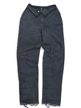 Vintage Blaze Western Striped Cowboy High Rise Slim Straight Jeans